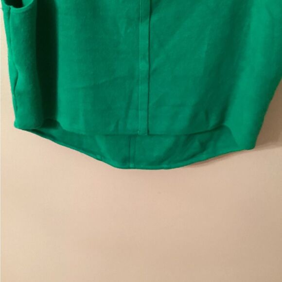 HOUSE OF HARLOW 1960 SIZE LARGE KELLY GFEEN CROPPED KNIT TANK TOP - Picture 5 of 7